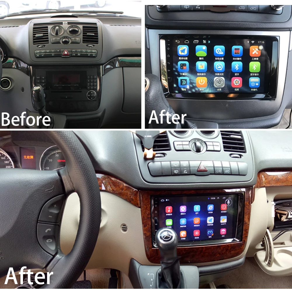 Автомобильный мультимедийный плеер стерео GPS радио навигация Android экран монитор