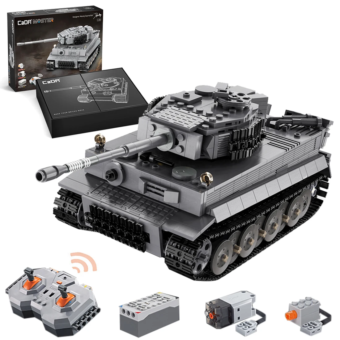 CaDA 925 шт. 2 4 г DIY мелких частиц строительные блоки RC Второй мировой войны