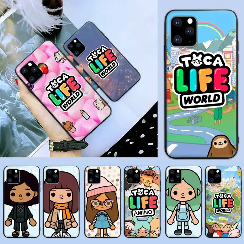

Toca Boca Toca Life World game Phone Case Phone Case For iPhone 6 7 8 Plus 11 12 ProMax X XR XS SE Max Back Cover