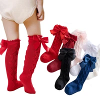 baby socks autumn winter 2021 spanish socks for kids bowknot girls princess accessories childrens slipper sock clothing 0 5yrs
