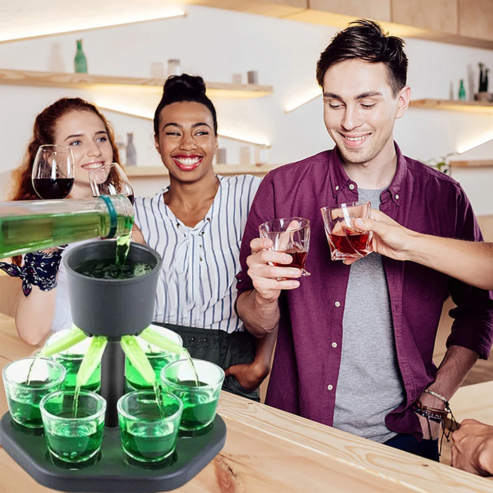 Стеклянный диспенсер для виски 6 шт. | Дом и сад
