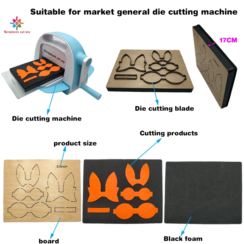 

Girl cutting die Scrapbook cut sky & steel wooden dies Compatible with most machines S762