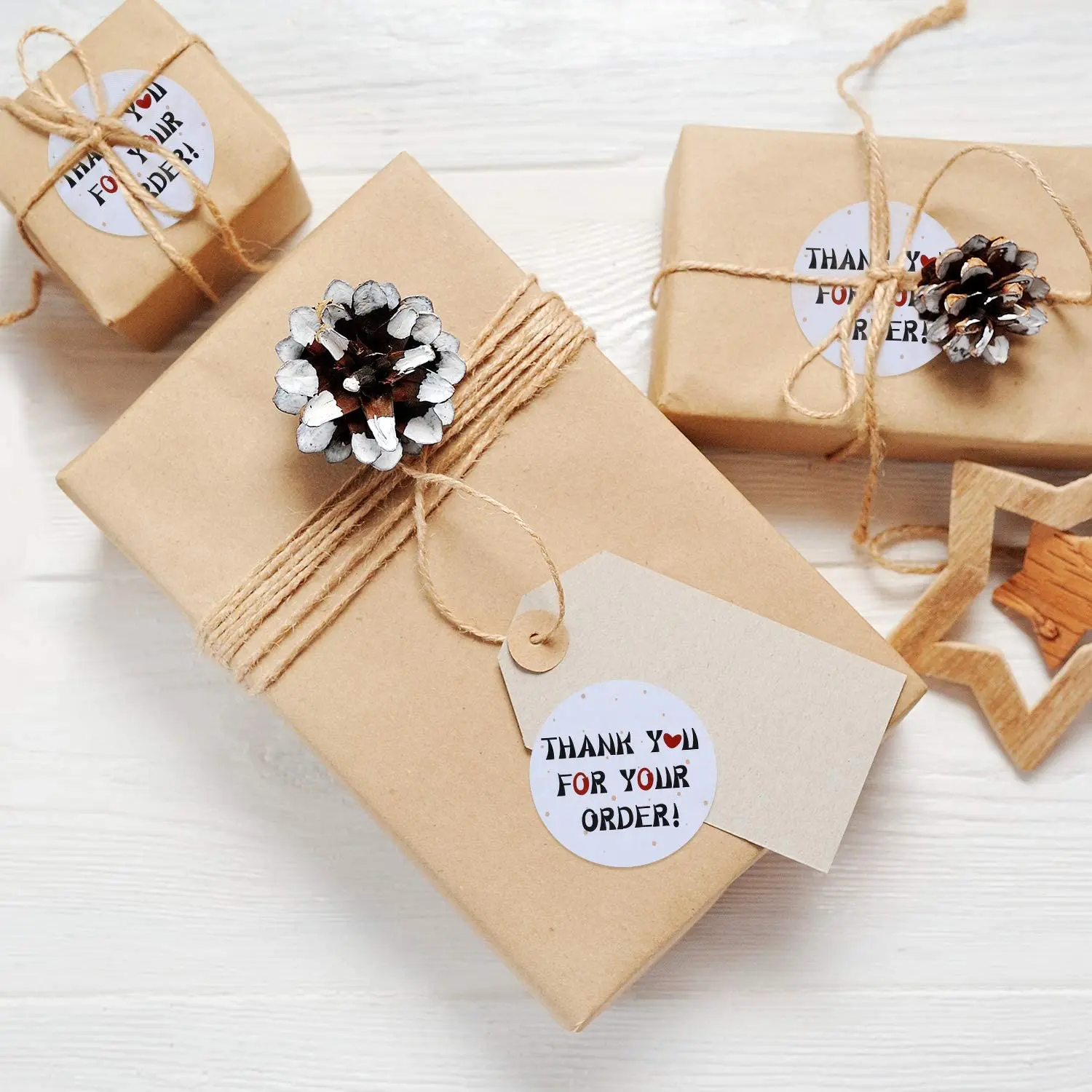 500 шт./рулон спасибо вам за ваш заказ Стикеры для заклеивания конвертов этикетки 1