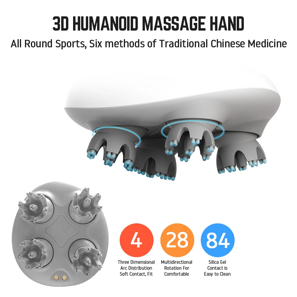 Электрический массажер для головы 3D стерео Массажер кожи предотвращает