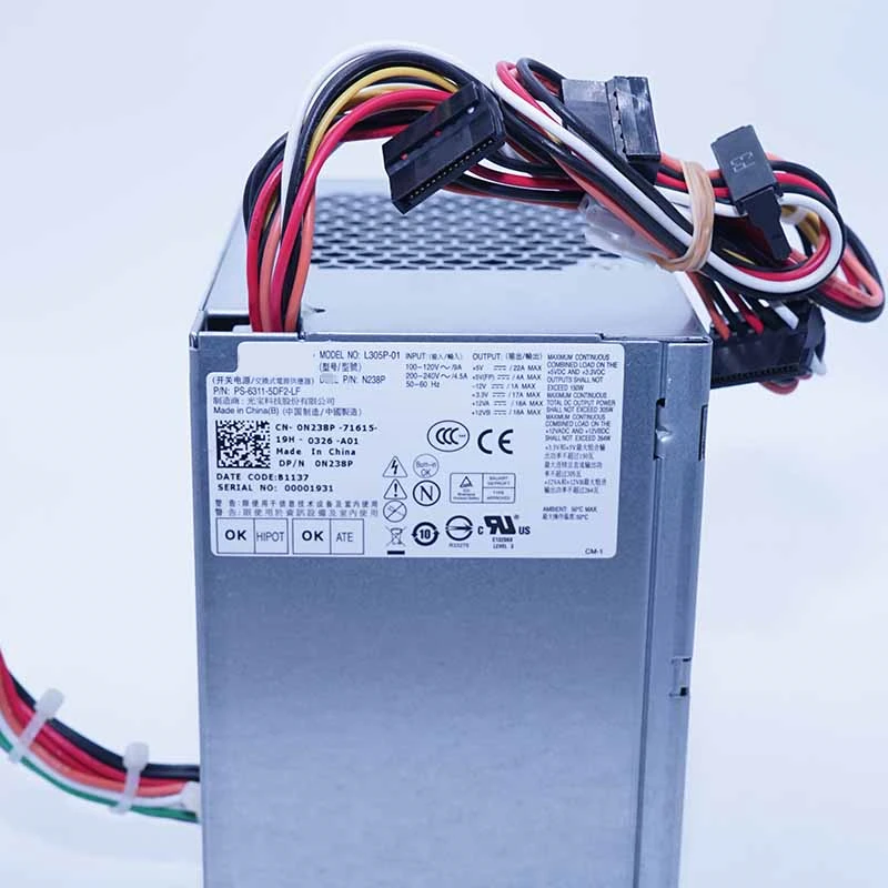 Новый оригинальный блок питания для ноутбука Dell 745 330 755 360 380 5150 5100 305W Питание N305P 06