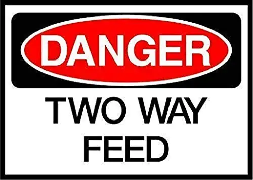 Металлический жестяной знак Stevenca, двусторонняя подача опасности, 8 дюймов x 12 дюймов, декоративный алюминиевый знак на стену