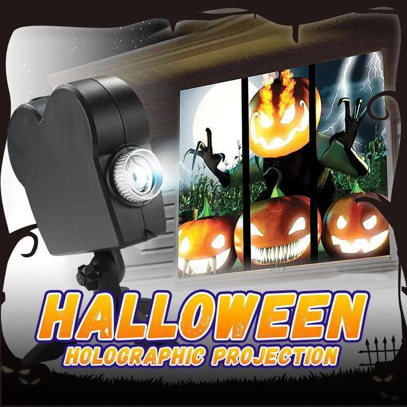 

Halloween Holographic Projection Window Display Laser Stage Lamp Christmas Spotlights Projector Projector Lamp Lights