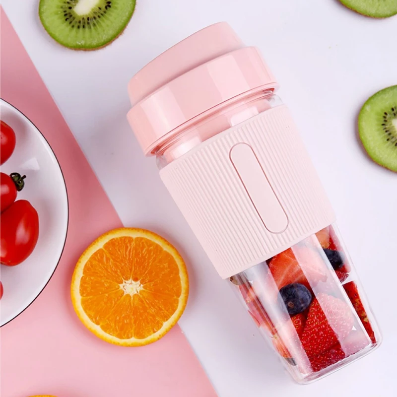 

Portable Blender Fruit Juicer Cup Mini Cordless Personal Travel Mixer Smoothies Maker 300ML Stirring for Milk Shake