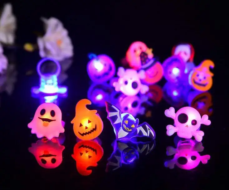 Кольцо мультяшное на хэллоуин привидение тыква летучая мышь кольца палец