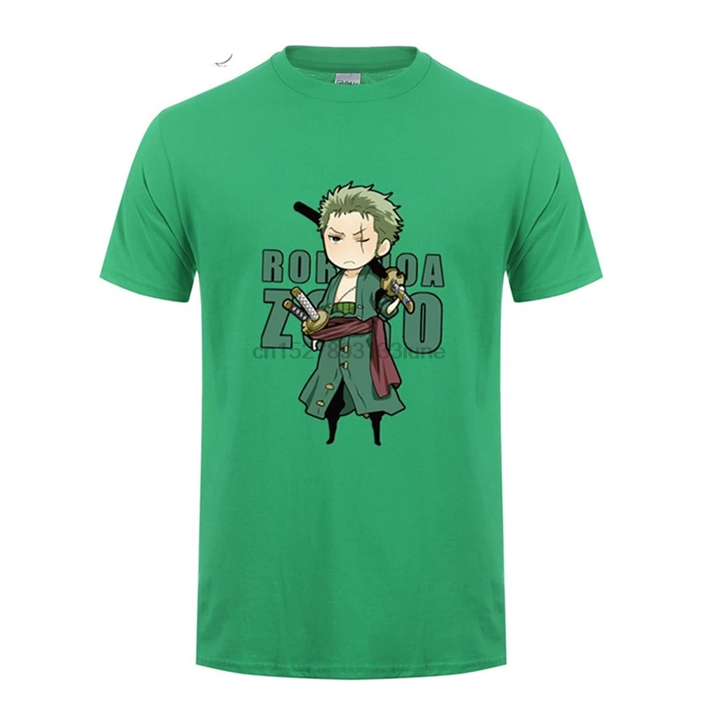 Аниме Одна деталь ророноа Зоро футболка Для мужчин футболки по индивидуальному