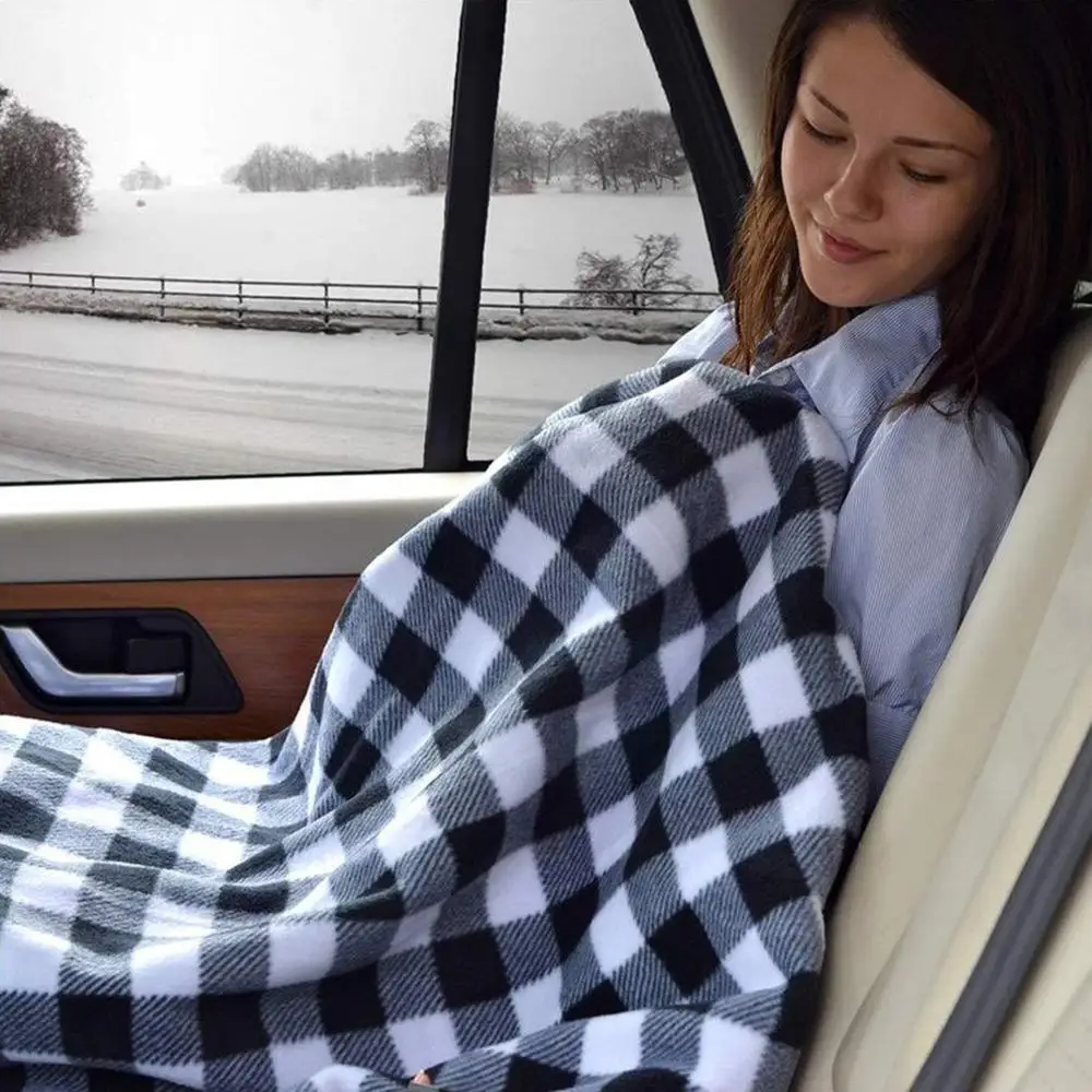 

12V Car Electric Blanket Car Mounted Adjustable Temperature Electric Blankets Portable Auto Heating Blanket