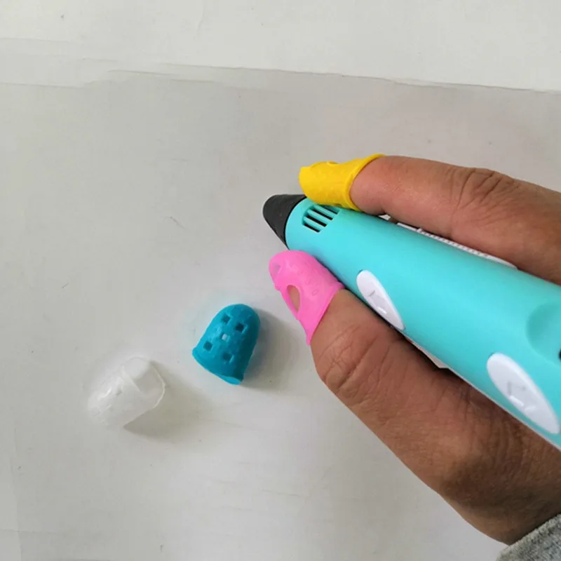 3D ручка палец изоляционный силиконовый рукав чехол Крышка с помощью кончиков
