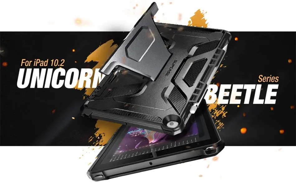 SUPCASE для iPad 10,2 чехол(), для iPad Air 3 Чехол 10," UB тонкий резиновый чехол со встроенным Apple Pencil Holder& kickstand