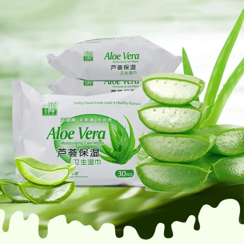 30 шт. средства ухода за кожей салфетки руки вагинальный увлажняющий личный
