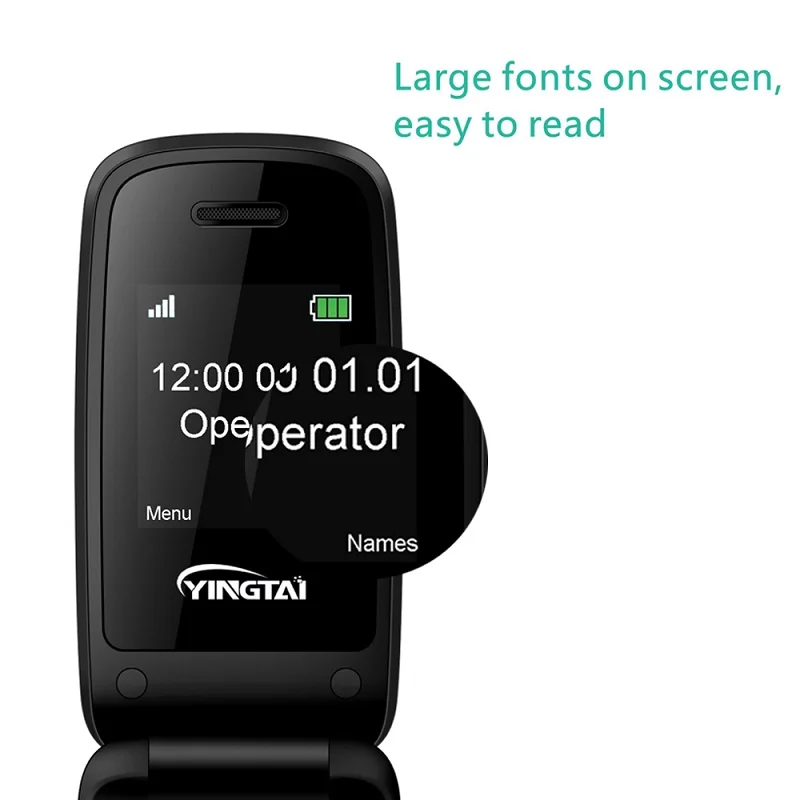 YINGTAI T15 GSM SOS MTK Раскладной телефон кнопочный MP3 для пожилых людей сотовый новый