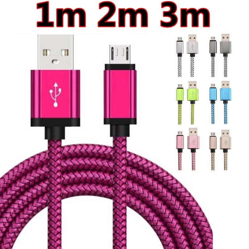 

100 шт. текстильный плетеный кабель из сплава 1 м 2 м 3 м Type c Micro Usb зарядные кабели для передачи данных для iphone samsung s6 s7 edge s8 blackberry