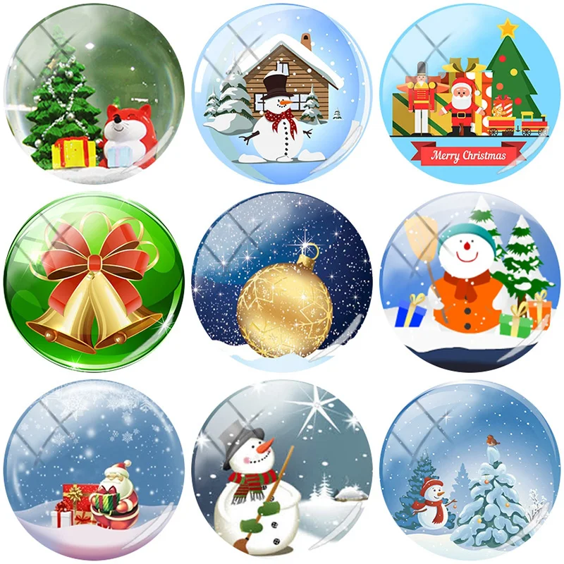 Рождественские колокольчики и деревья снеговика TAFREE 2019 12/15/16/18/20/25 мм стеклянный