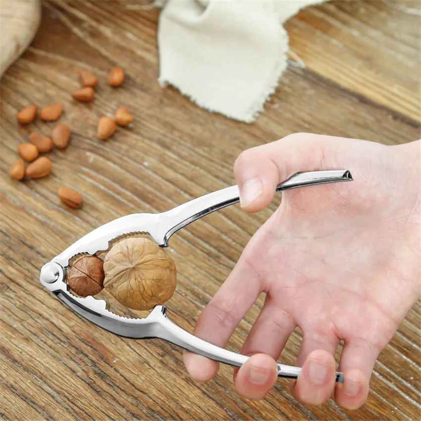 1pc Alloy Nutcracker for Nuts Sheller Crack Almond Walnut Pecan Hazelnut Filbert Nut Kitchen Plier ZXH | Дом и сад