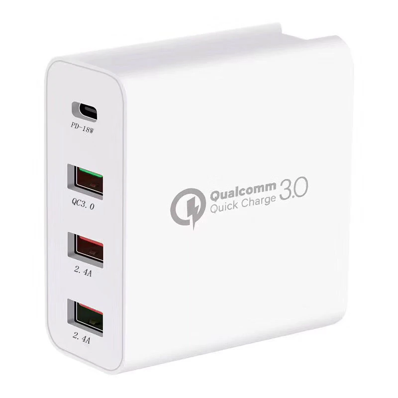 2 порта 2.4A Быстрая зарядка 3 0 USB зарядное устройство ЕС США Тип C PD 18 Вт быстрое для