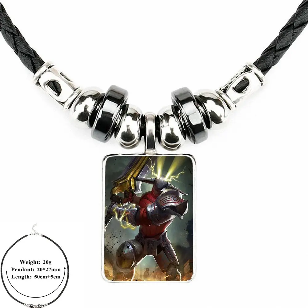 Панда Tp Io Cw Gs Doom Dota 2 ювелирные изделия черный кожаный кулон из бисера покрытый
