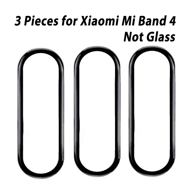3pcs Full Film 5 шт. 10 шт. Защитная мягкая ТПУ Гидрогелевая пленка для Xiaomi mi Band 4 3 Pro mi Band 4 браслет защитная пленка HD Explosion - Color: 3pcs Full Film