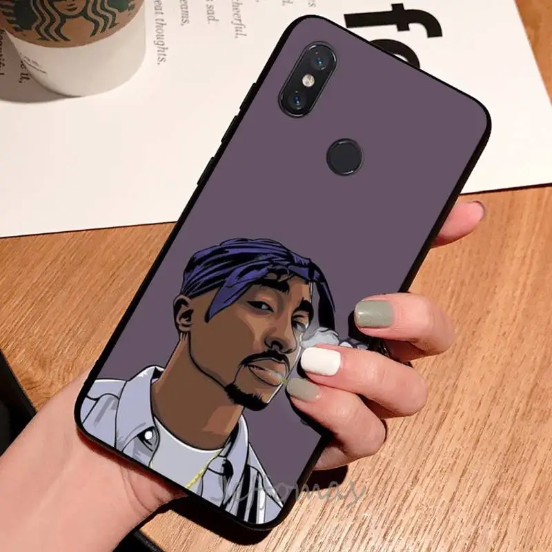 

2PAC CARTOON Phone Cases For Xiaomi Redmi 4x 5 plus 6A 7 7A 8 mi8 8lite 9 note 4 5 7 8 pro