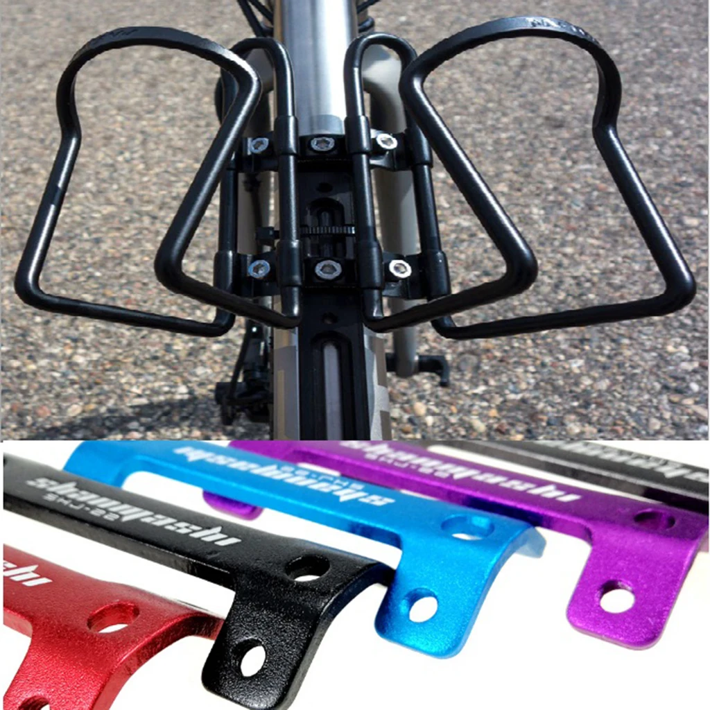 Прочный icycle бутылка Крепление-сетка адаптер велопокрышки воды флягодержатель Держатель для 2 Подставка для бутылки на велосипед аксессуары