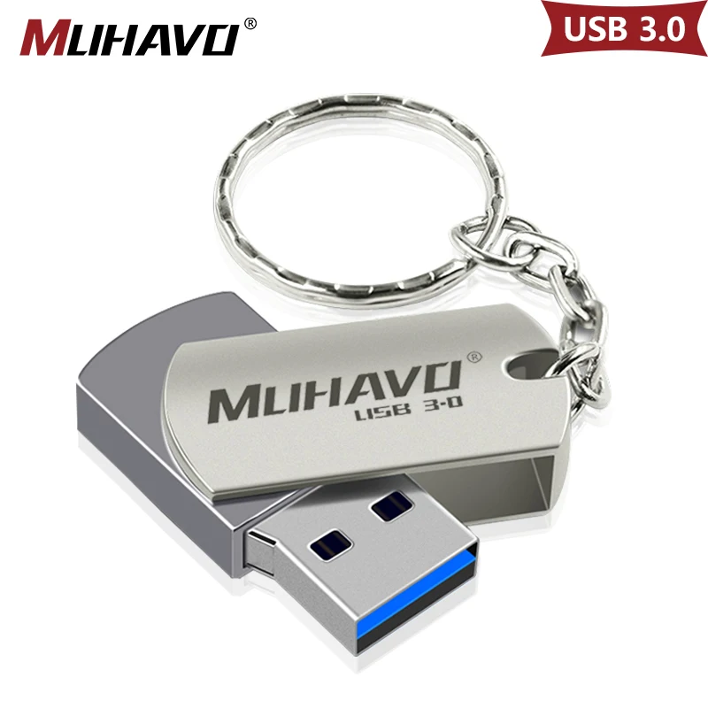 Металлическая usb флешка 3 0 128 ГБ Флешка 64 Гб 32 16 вращающийся 8 карта памяти |