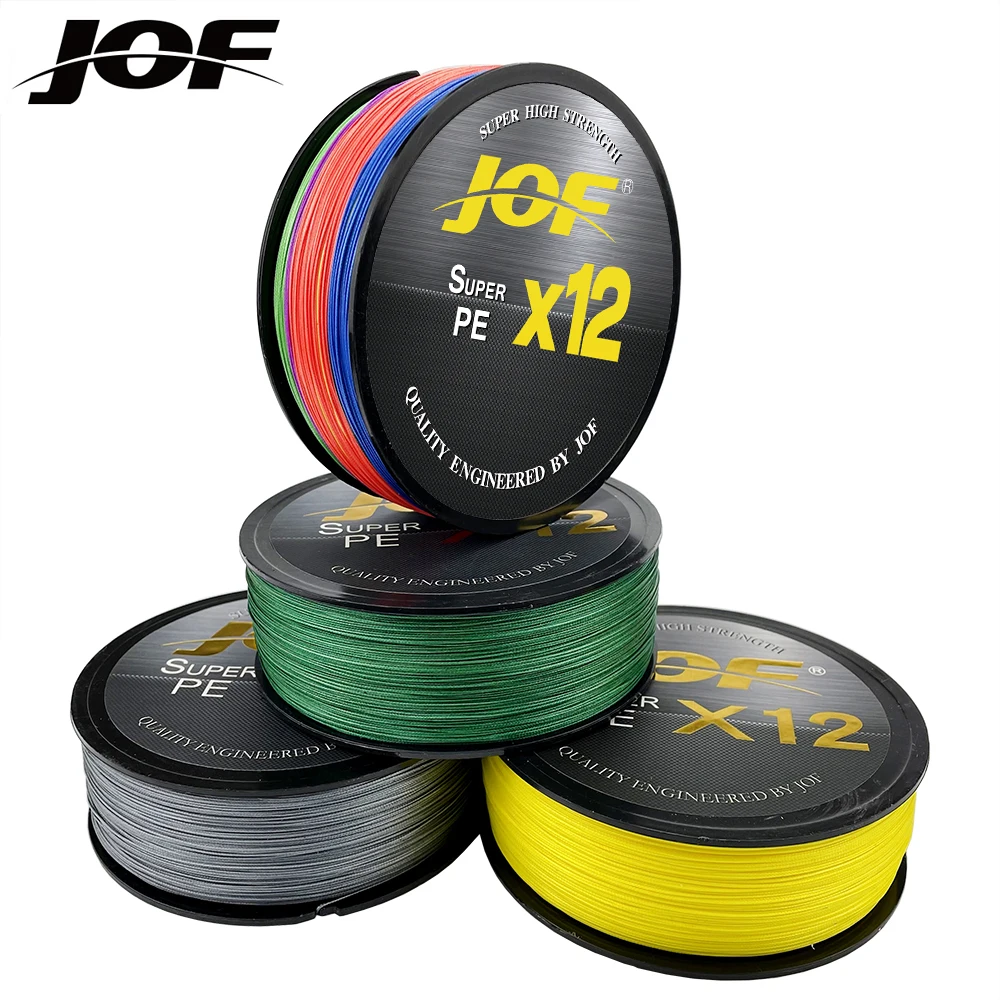 

JOF PE Fishing Line Length 500m Sea Fishing Line 25lb/30lb/39lb/50lb/65lb/77lb/92lb Ocean Fishing Line Tough 12 Braided