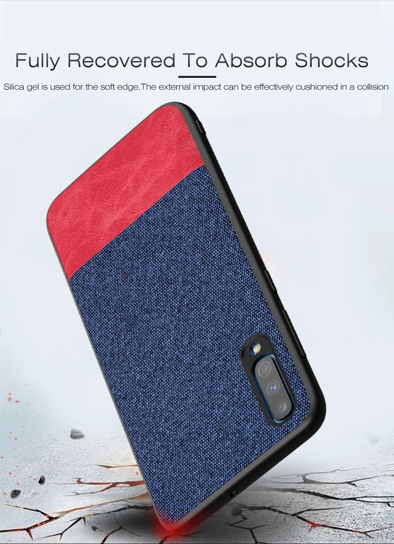 Для samsung A50 чехол TPU кромка из плотной ткани на заднюю панель матерчатая ткань крышка для samsung Galaxy A10 A20 A30 A40 A50 A60 A70 чехол для телефона