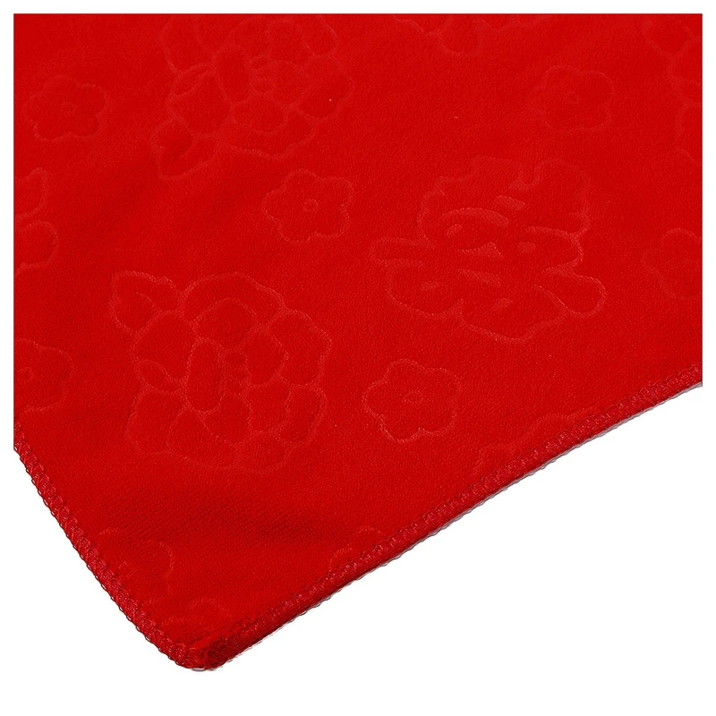 

Red Chinese Style Pyrographic Cotton Bath Towel Bathroom Wedding Gift