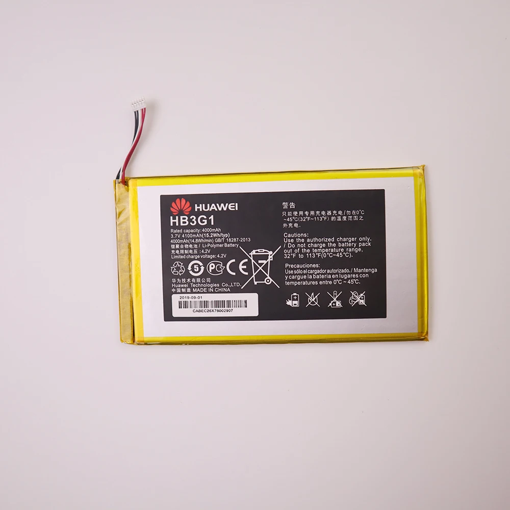 100% Оригинальный huawei HB3G1 4000 мАч аккумулятор для планшетов Huawei телефон планшетофон