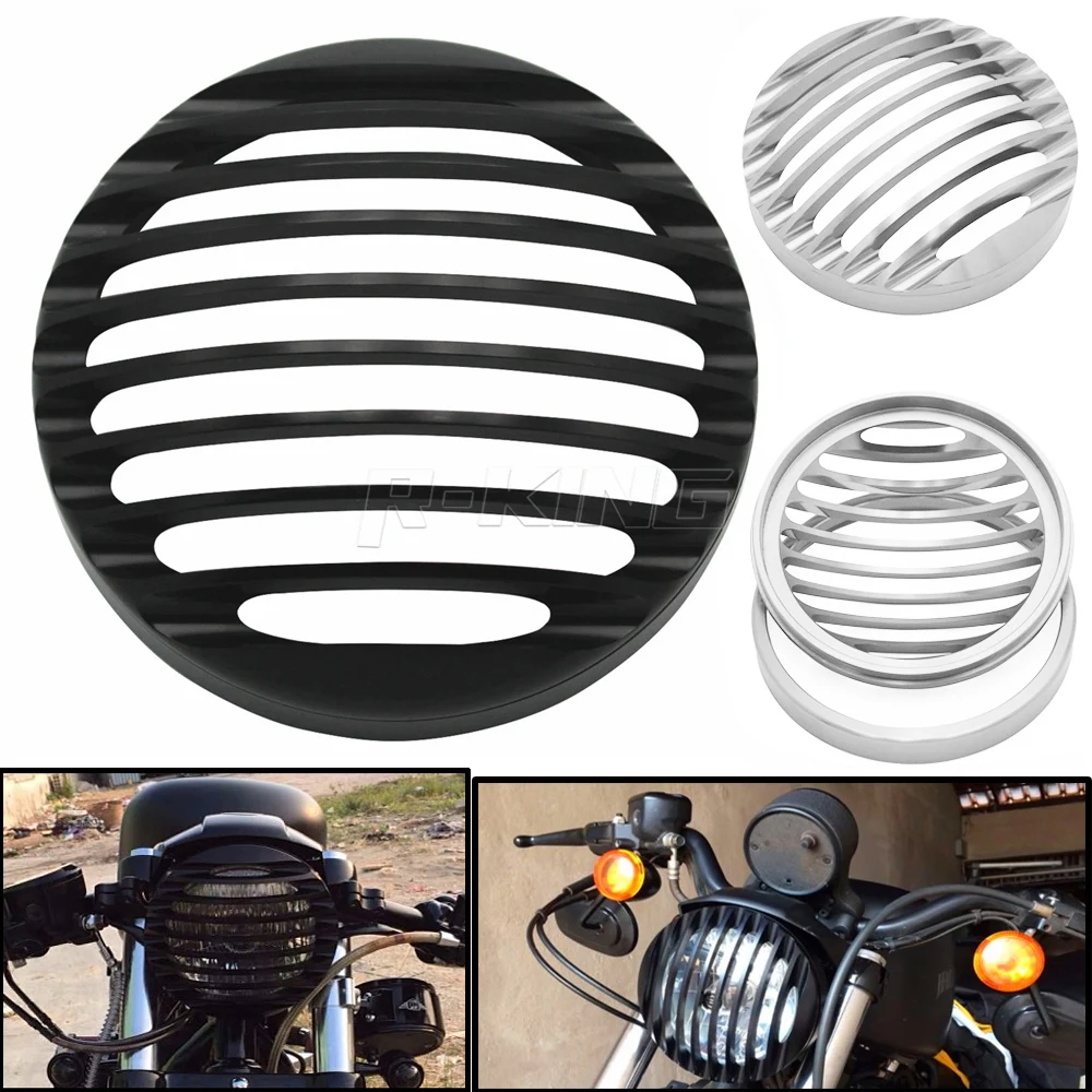 Для Harley Sportster XL 883 Железный 1200 2004 14 Custom XL1200C мотоцикл 5 75 &quot5 3/4&quot ЧПУ светодиодная