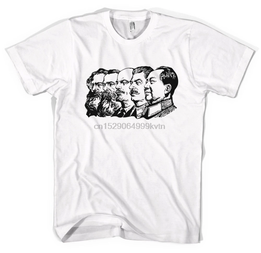 Брендовая Футболка мужская 2019 модная Коммунистическая икона Маркс энгелс Ленин