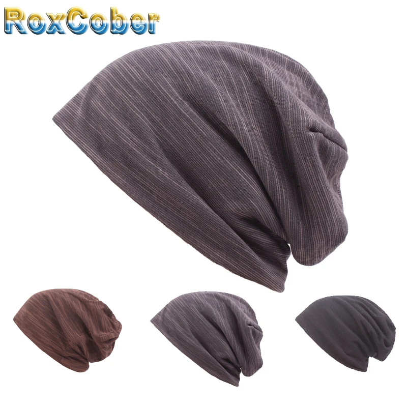 RoxCober Мужская и Женская Вязаная хлопковая зимняя шапка повседневные шапочки