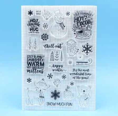 Осенние Blessings/Рождество/Хэллоуин прозрачный значок для DIY Скрапбукинг/изготовление карт C279