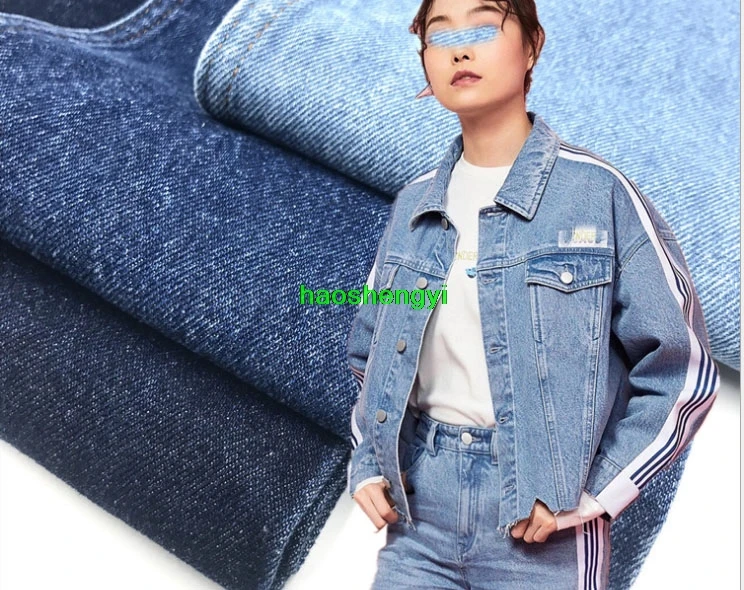 Высококачественная черная джинсовая ткань из чистого хлопка для осени и