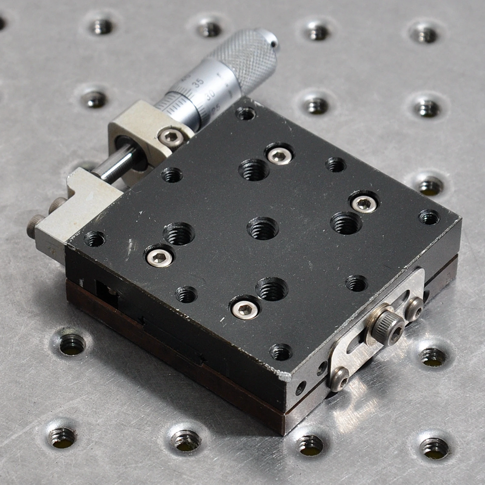 

Y-axis aluminum alloy moving stage, optical manual precision fine-tuning sliding stage, two-way displacement table 60mm