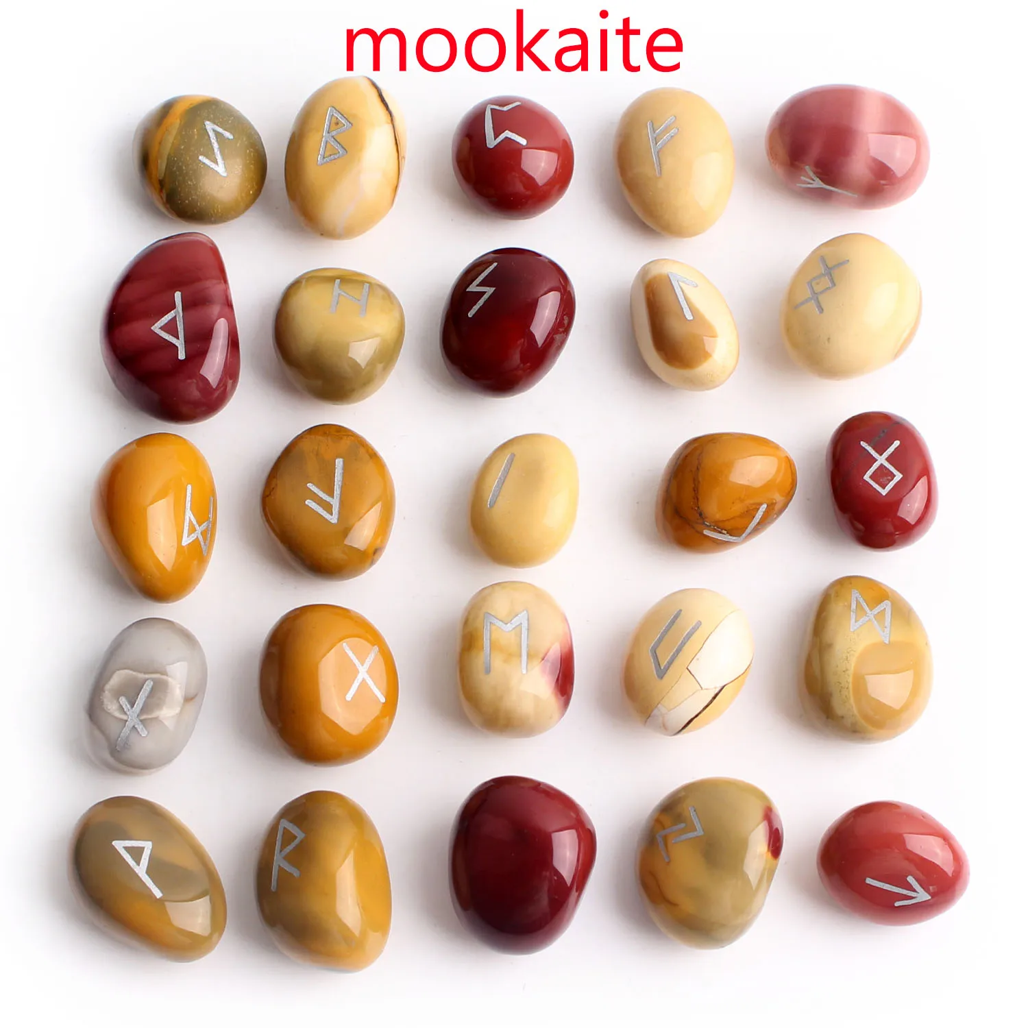 25 шт. бесплатная доставка натуральные нефритовые хрустальные руны камни с