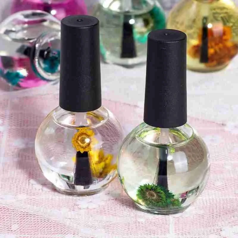 

15ml Dried Flowers Nail Care Oil Softener Nutritional Cuticle Cuticle Oil Nutritious Gel Art Polish Nail Tool Treatment I4P7