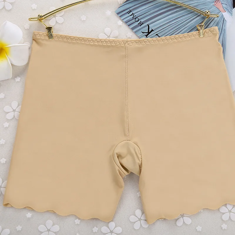Модные летние женские безопасные шорты однотонные Бесшовные повседневные