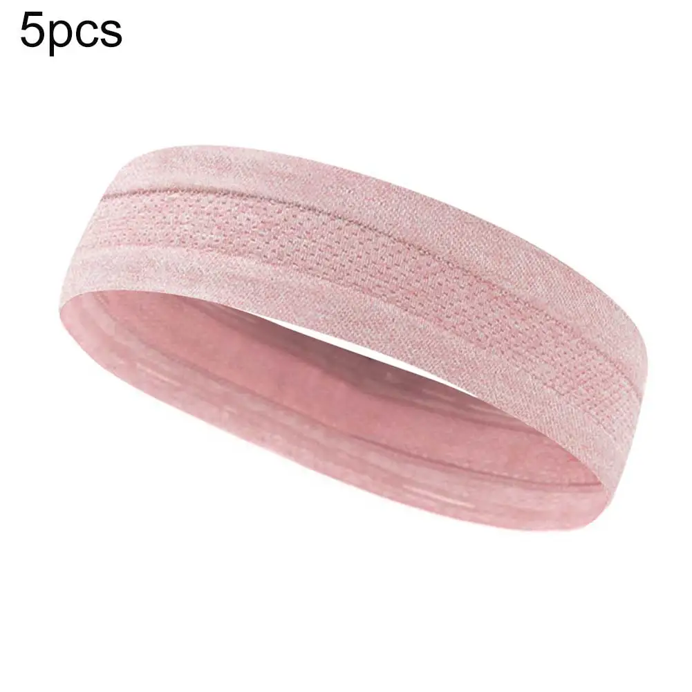 

Unisex Solid Color Non Slip Headband Anti Sweat Running Yoga Elastic Sweatband Cycling Headscarf Tube Wristband Headband Cool
