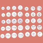 Набор полимерных глиняных фрезы в форме сердцаквадратаовалакругазвезды, инструменты для резки геометрической глины, 30 шт., форма сердечко