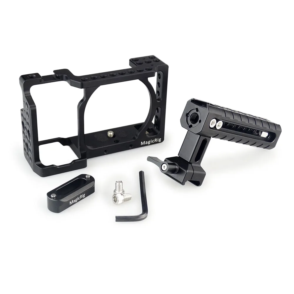 MAGICRIG DSLR клетка для камеры с ручкой NATO для sony A6400/A6000/A6300/A6500 для крепления микрофона монитор светильник вспышки