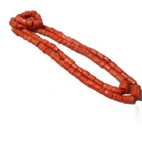 4ujewelry men nigerian original coral beads necklace jewelry set one layer two layer orange red african groom jewellery set