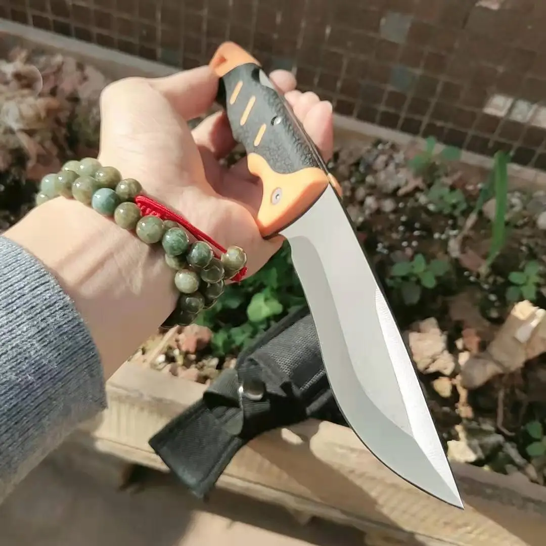 Высококачественный прямой нож ручной работы с ручкой G10 тактический подшипником