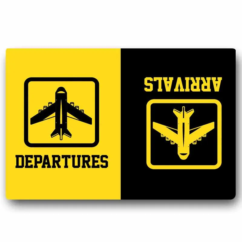 Новое поступление и выезд из аэропорта смешной коврик входной напольный дверной