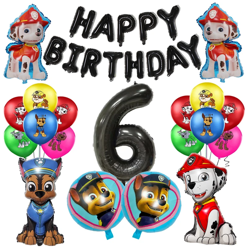 1 комплект Щенячий патруль игрушка воздушный шар погоня Маршалл мальчики девочки