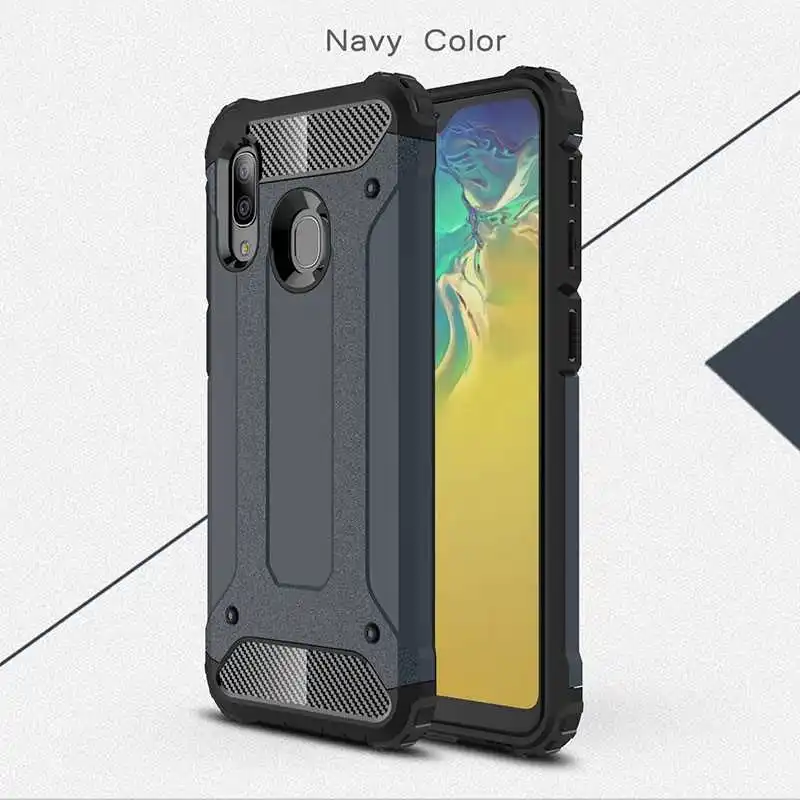 Mokoemi железная Броня ударопрочная 5," для samsung Galaxy A20e чехол для samsung Galaxy A20e чехол для сотового телефона - Цвет: Navy Blue