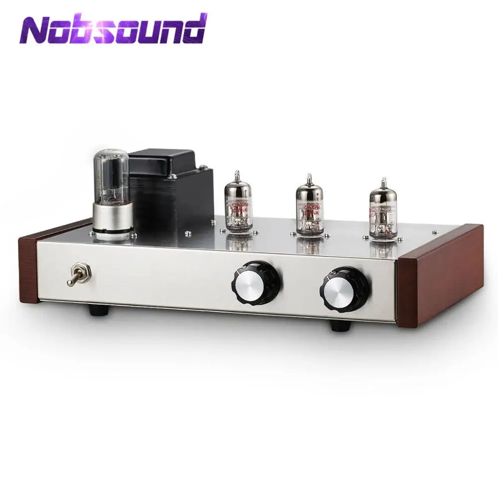 Nobsound HiFi 12AX7B вакуумный трубчатый Предварительный усилитель стерео домашний аудио